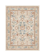 Vintage floral rug suitable for bedroom and living room decor