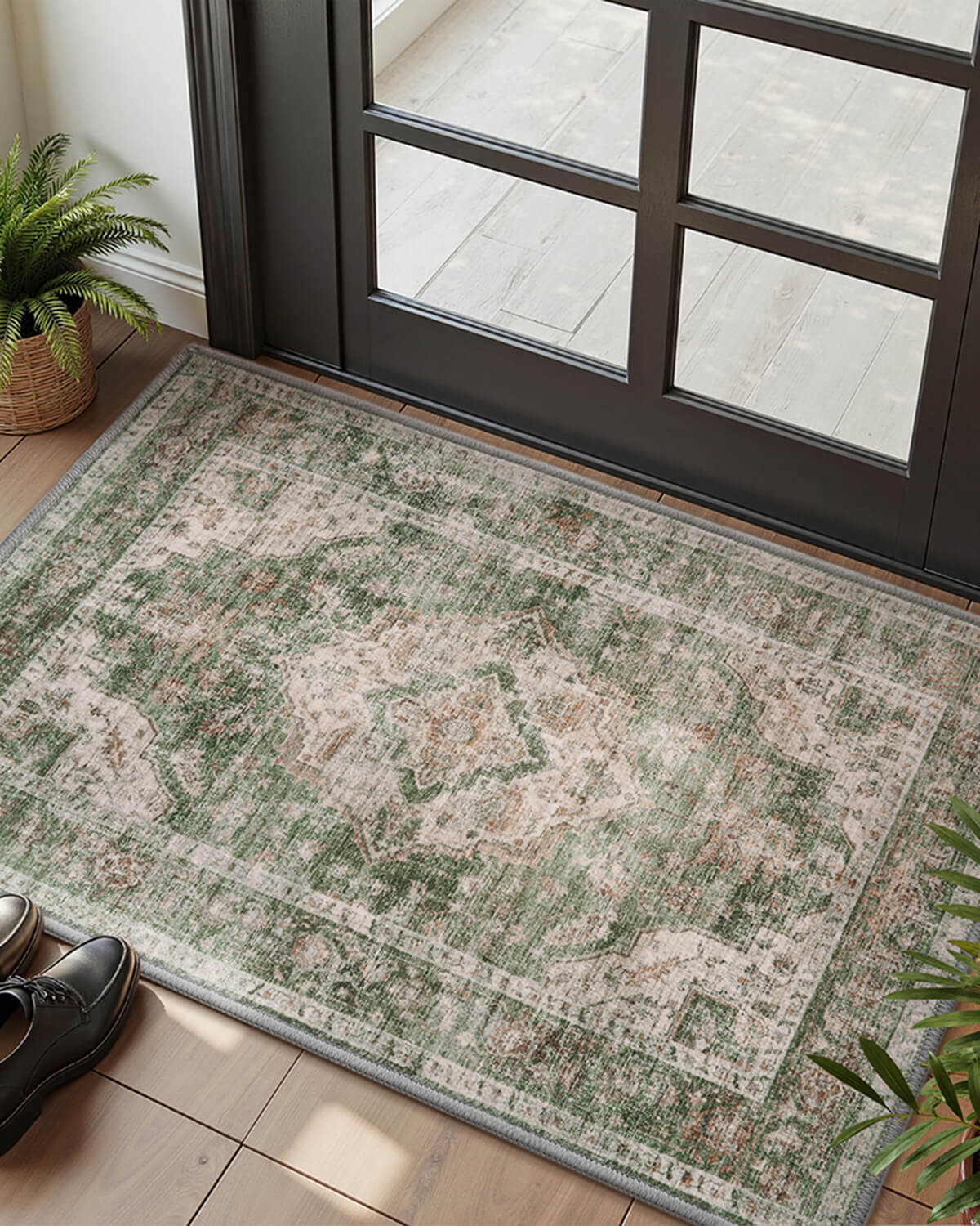 Relaxed Rugs Vintage Area Rug Machine Washable Family Friendly Rug | MontVoo Rugs ...