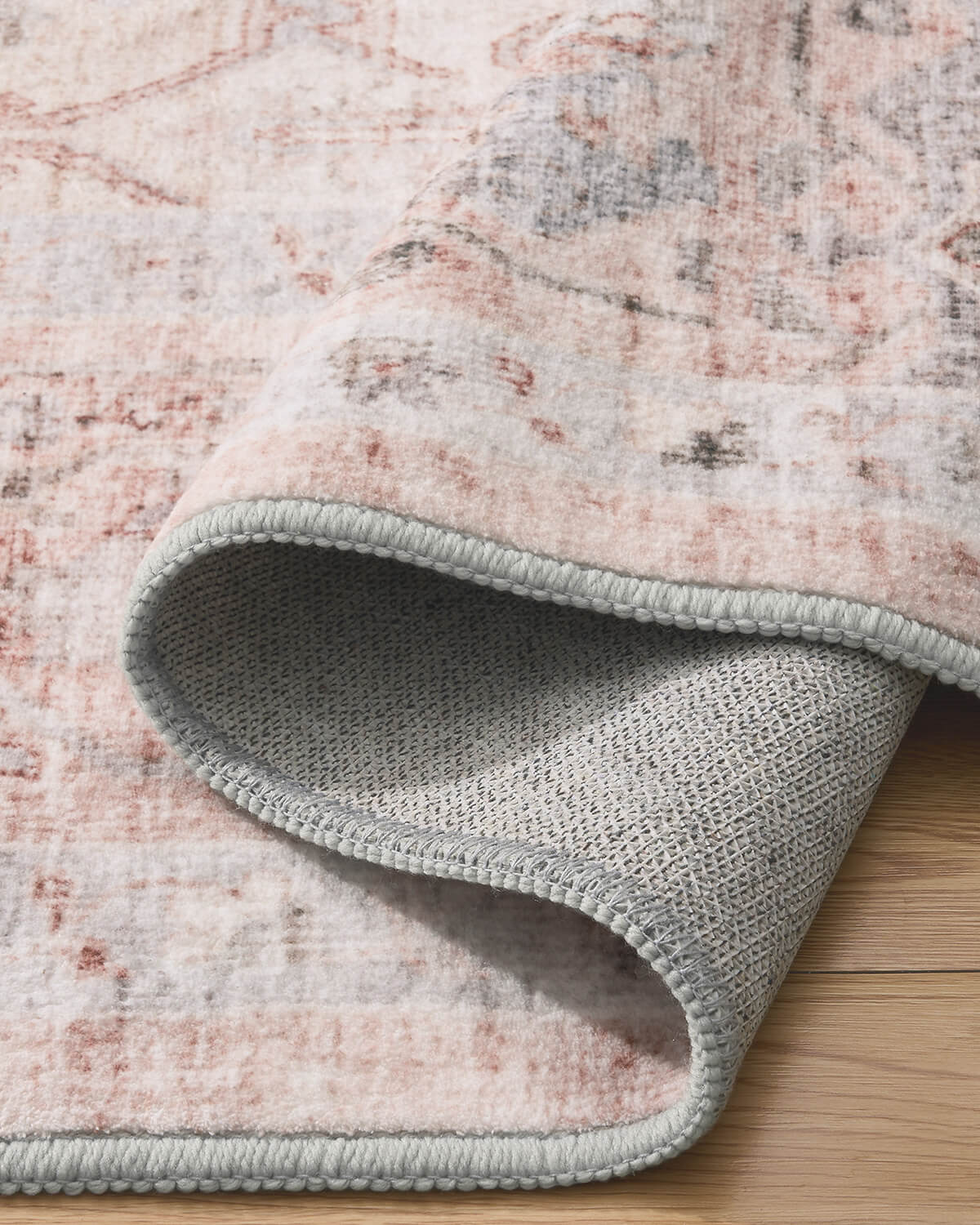 Vintage style area rug enhancing timeless home decor