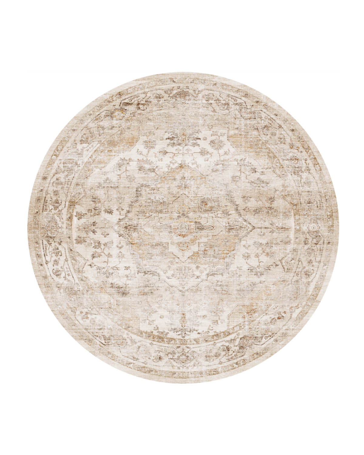 Vintage style area rug with non slip backing and soft comfortable surface for family homes