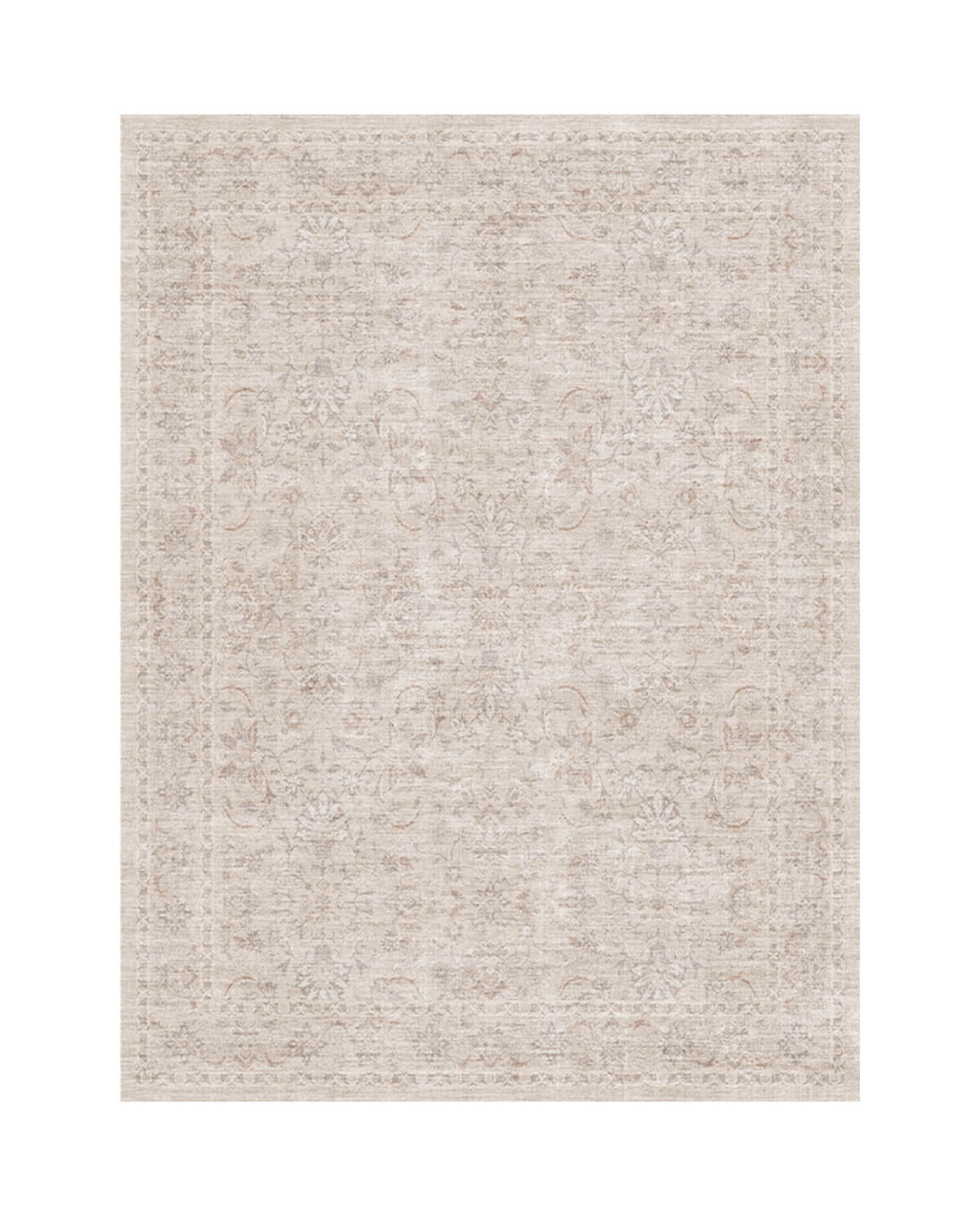 Alfombra grande Selene - Beige/Blanco 