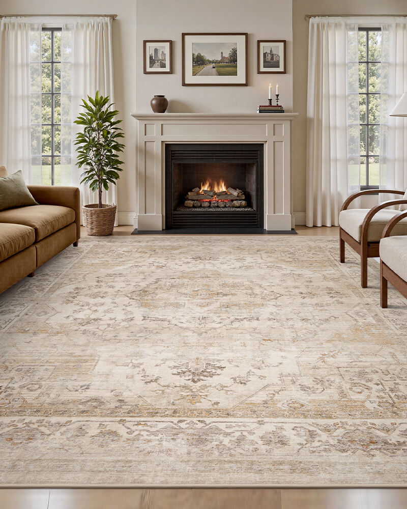 Washable Boho Rug | Soft Material & Non-Slip | MontVoo Rugs