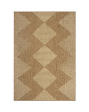 Washable indoor outdoor area rug suitable for patios balconies and living spaces with quick dry design