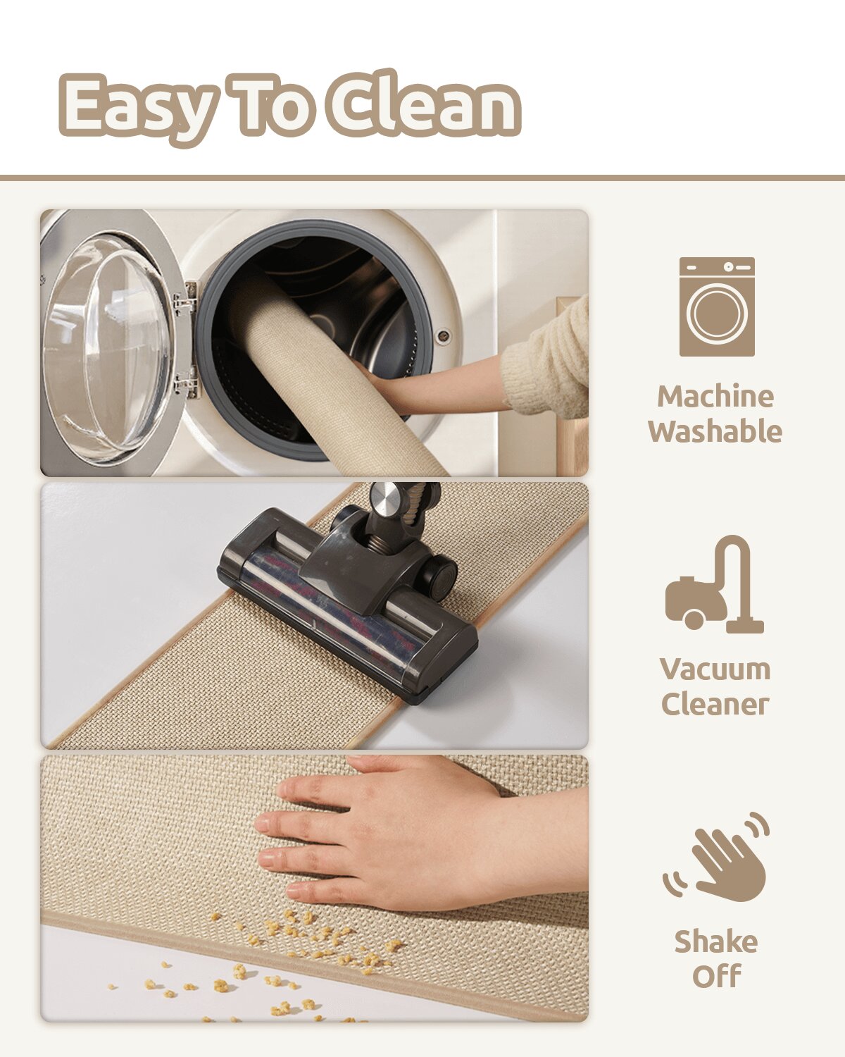 Washable stair treads built for high traffic home staircases and everyday use