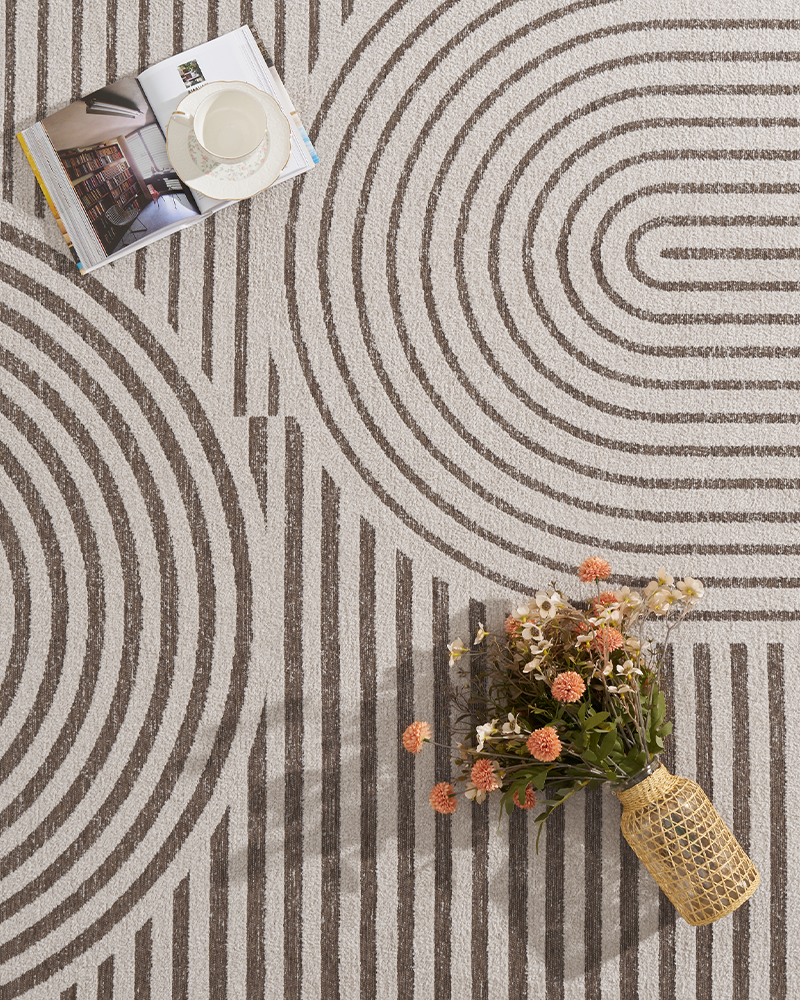 Washable runner rug designed for homes with kids and pets