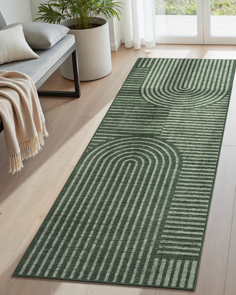 Washable runner rug offering a simple solution for home comfort