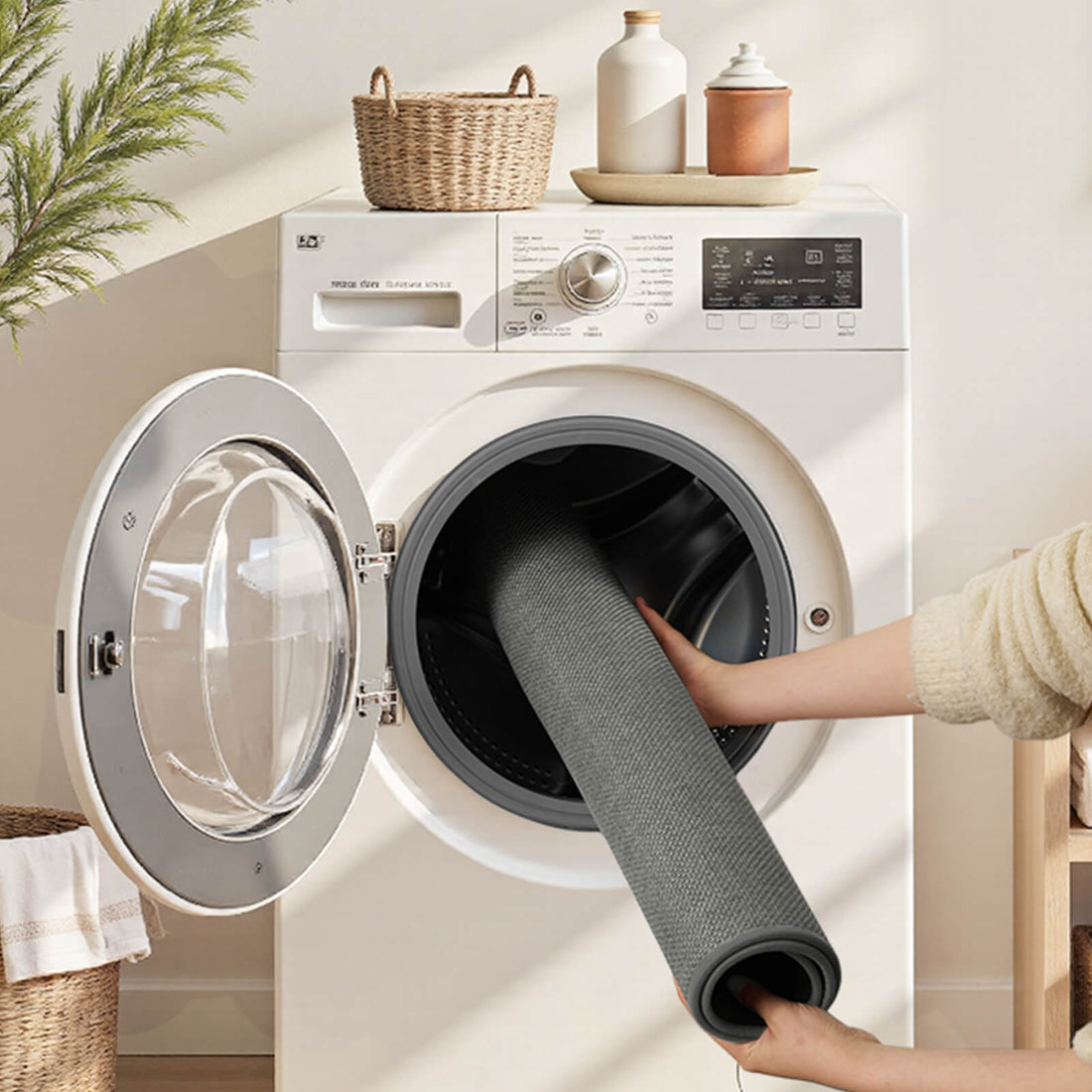 Non-slip stair treads enhancing grip on wooden home staircases