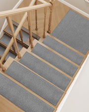Pet-friendly stair treads with secure grip to prevent slipping