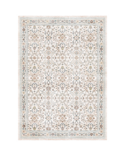 Distressed green rug for home, washable and soft for easy upkeep.