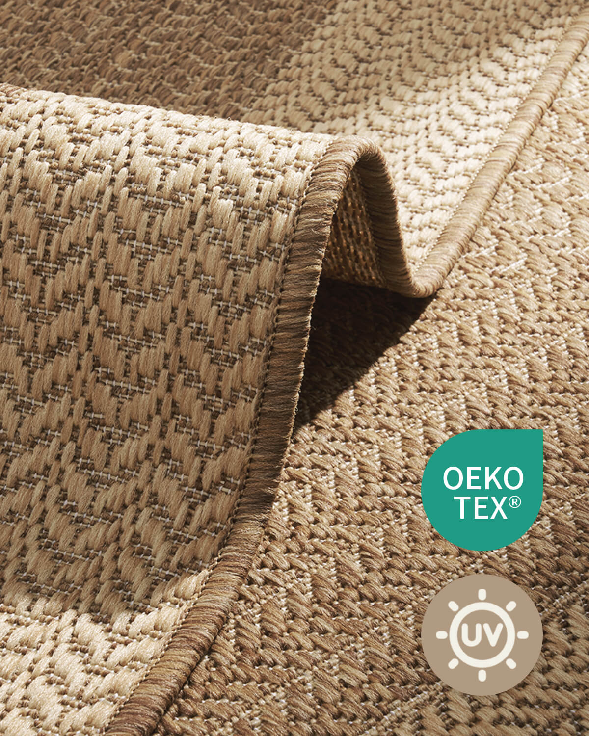 Soft durable indoor outdoor rug ideal for porches decks and home interiors with versatile styling